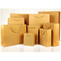 Kraft Paper Bag with Hand Length Handle.